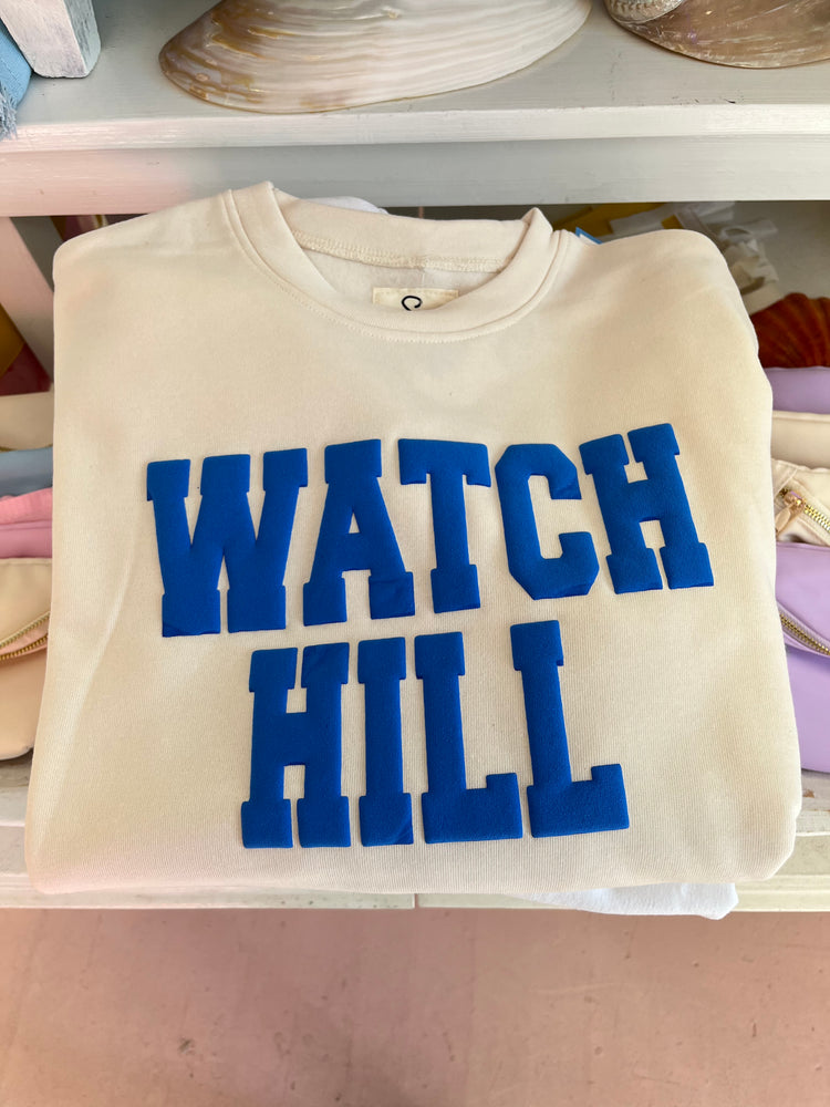 Kids Watch Hill Puffy Letter Crewneck