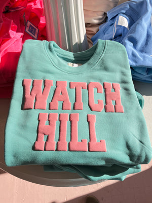 Kids Watch Hill Puffy Letter Crewneck