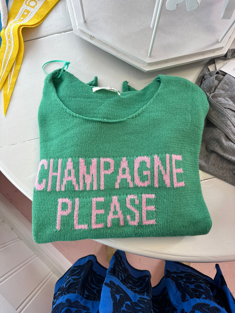 Champagne please sweater
