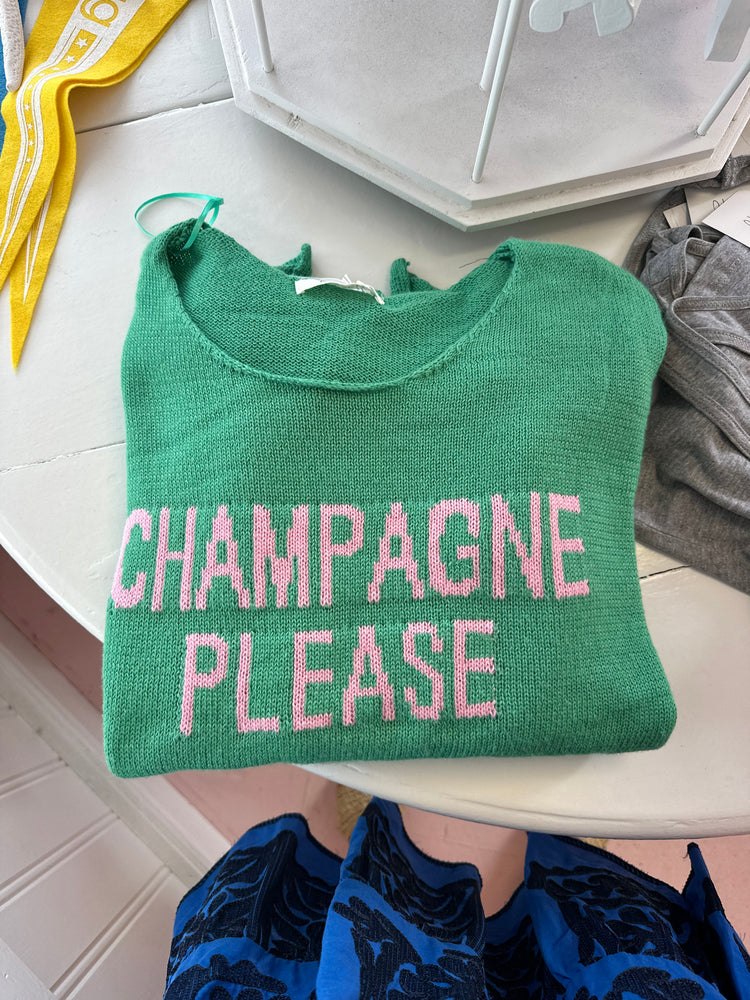 
                
                    Load image into Gallery viewer, Champagne please sweater
                
            
