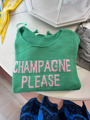 Champagne please sweater