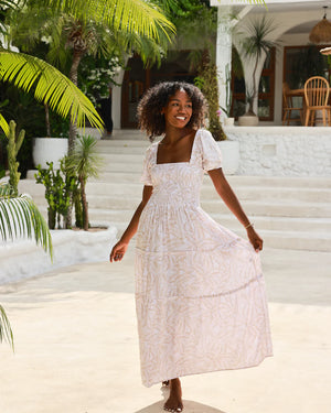 Kenny Flowers Genada Smocked Maxi