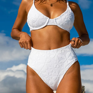 Kenny Flowers White Floral High Waist Bottoms