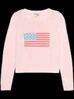 Ellsworth and Ivy American Flag Fashion Sweater