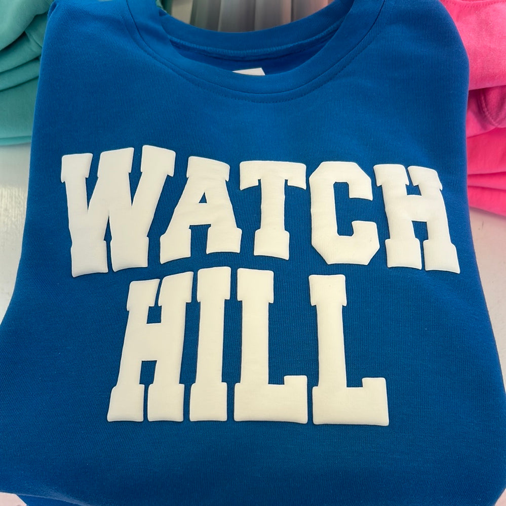 
                
                    Load image into Gallery viewer, Watch Hill Puffy Letter Crewneck
                
            