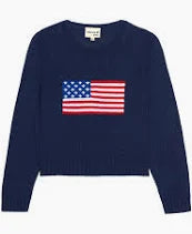 Ellsworth and Ivy American Flag Fashion Sweater