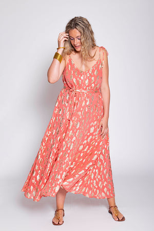 
                
                    Load image into Gallery viewer, Sundress Cary Dress Ankara Blush
                
            