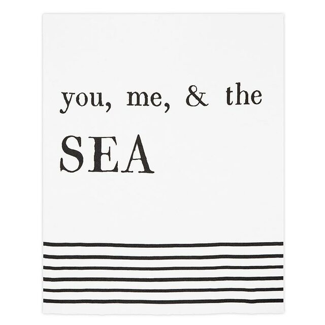Face to Face Luxe Throw - You, Me & the Sea