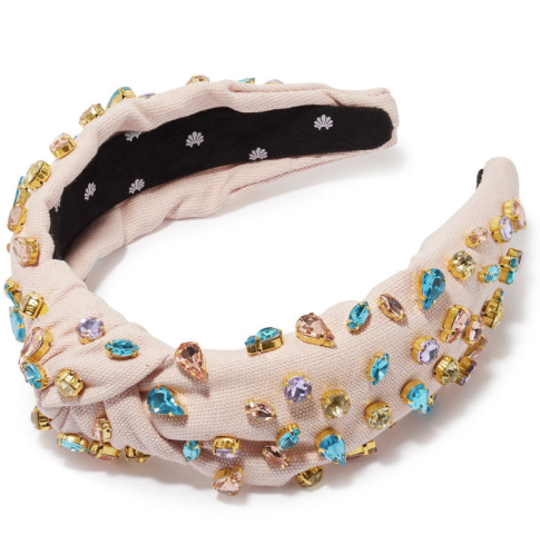 
                
                    Load image into Gallery viewer, LELE SADOUGHI PASTEL GARDEN CANDY JEWELED KNOTTED HEADBAND
                
            