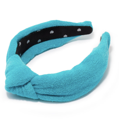 
                
                    Load image into Gallery viewer, LELE SADOUGHI SEA GREEN TERRYCLOTH KNOTTED HEADBAND
                
            